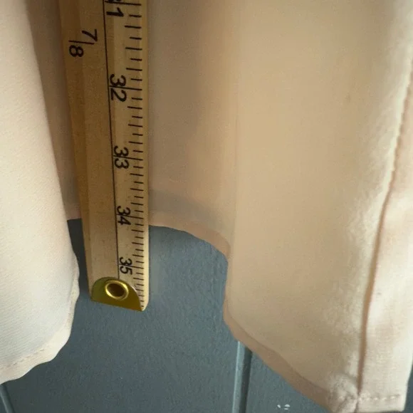 LaMade 100% silk cami y2k long tank S pink ruffle detail Euro summer NWT pastel - Picture 3 of 10